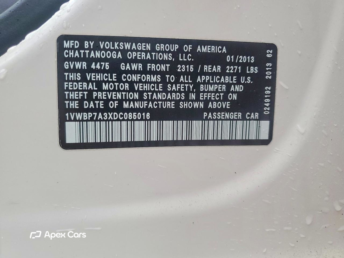 Volkswagen Passat 2013