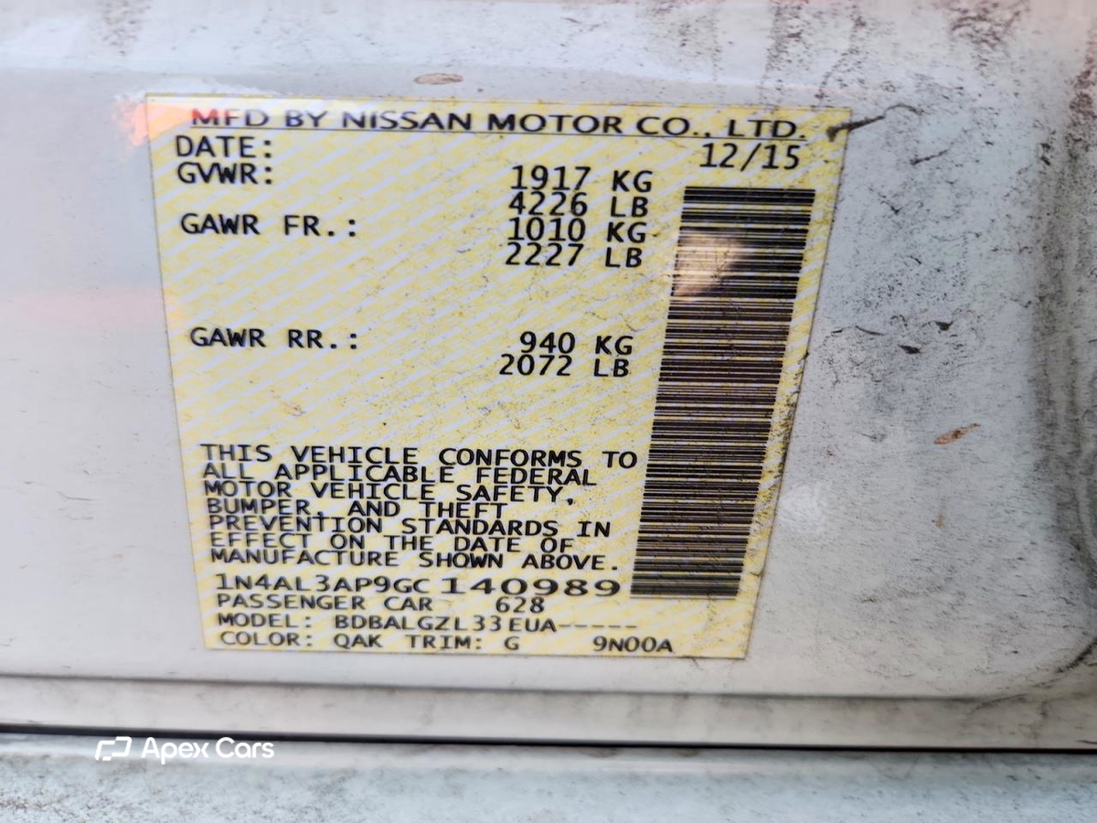 Nissan Altima 2016