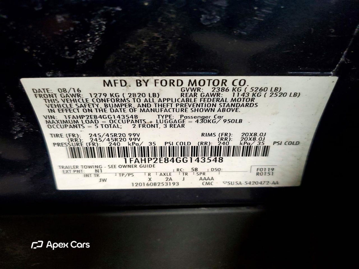 Ford Taurus 2016