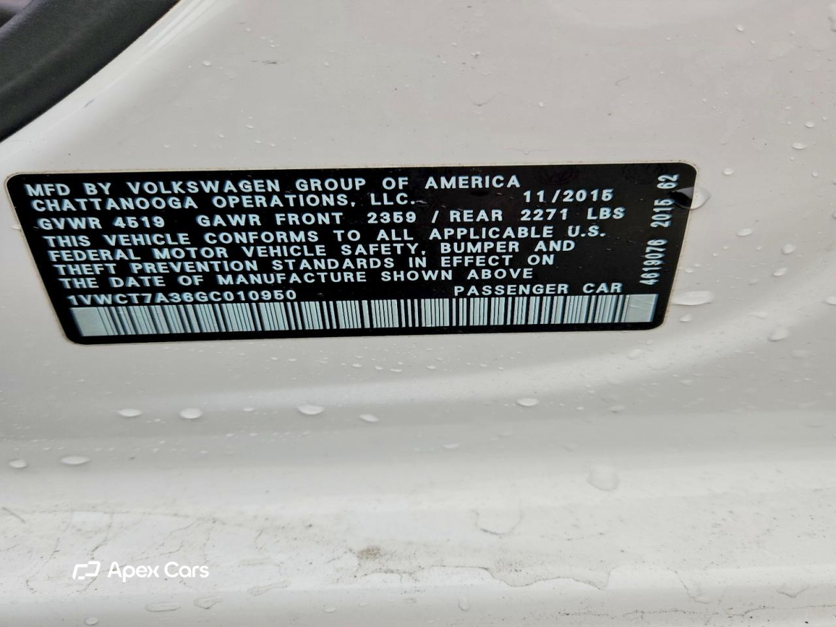 Volkswagen Passat 2016