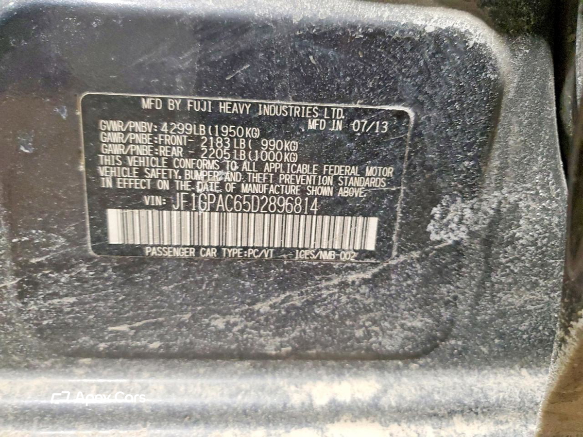 Subaru Impreza 2013