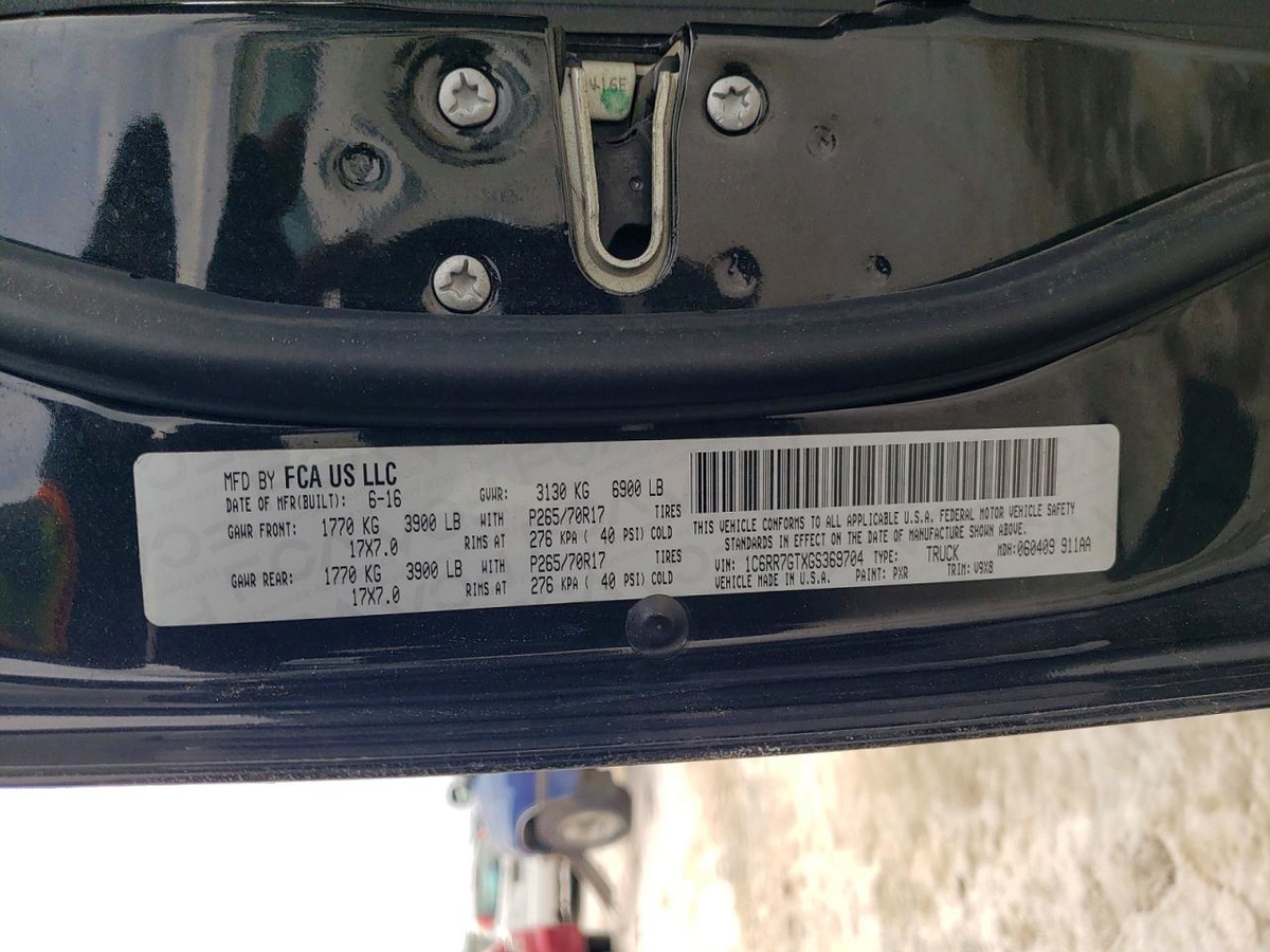 RAM 1500 2016
