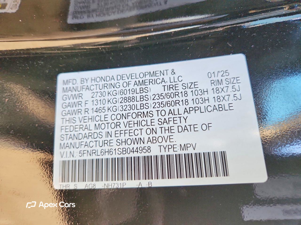 Honda Odyssey 2025