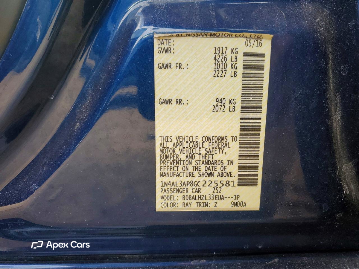 Nissan Altima 2016