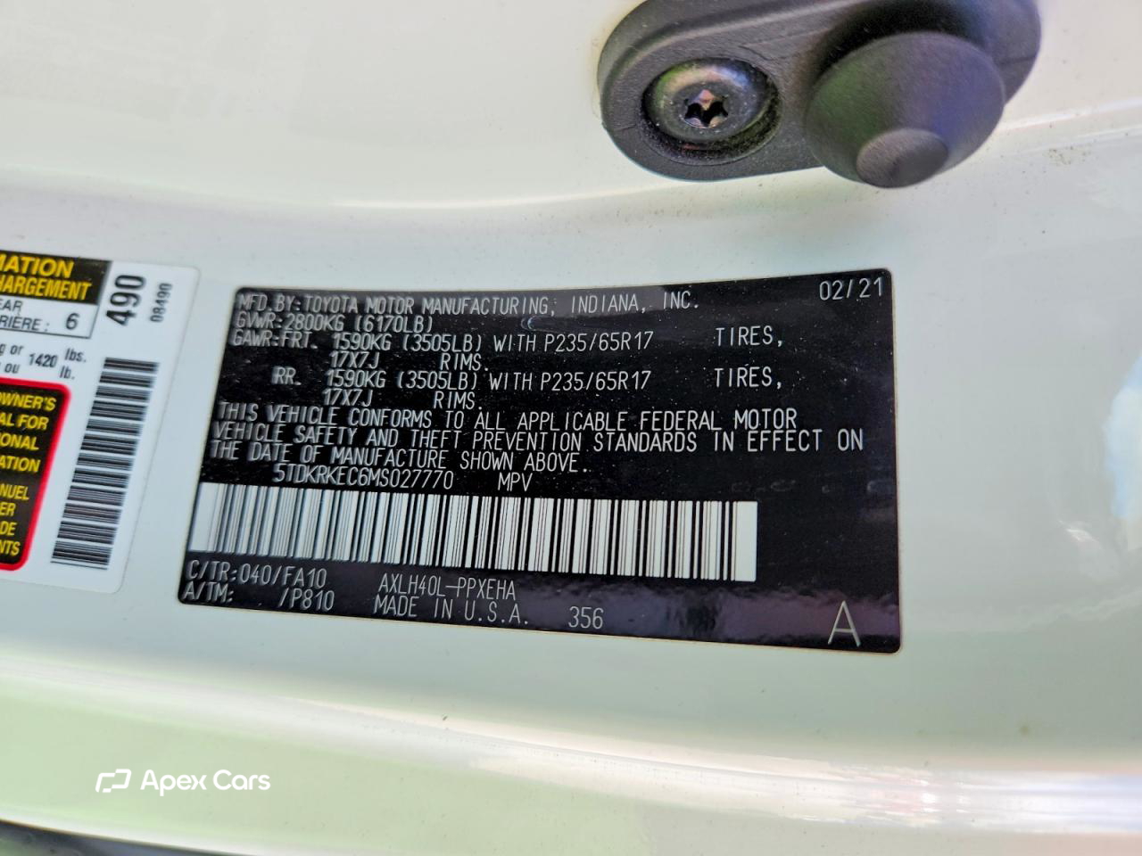 Toyota Sienna 2021