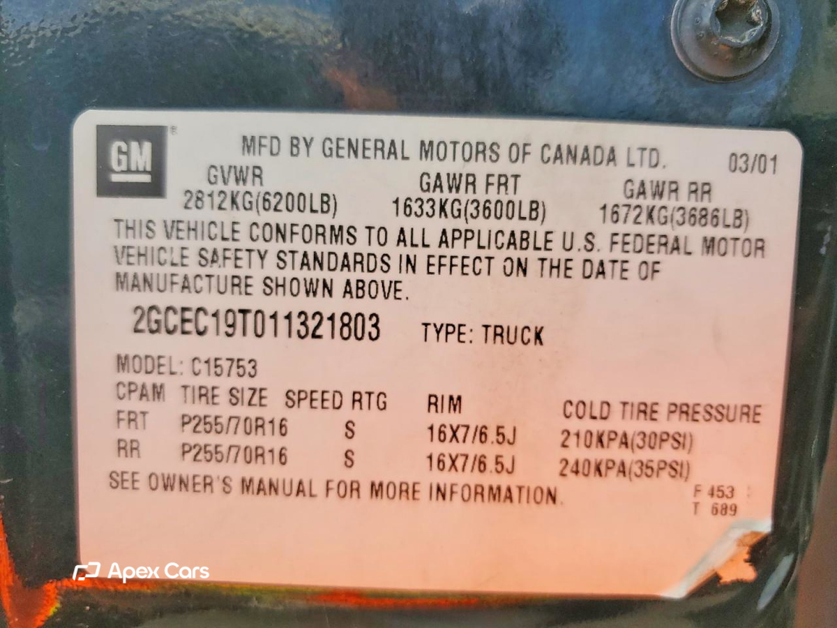 Chevrolet Silverado 2001