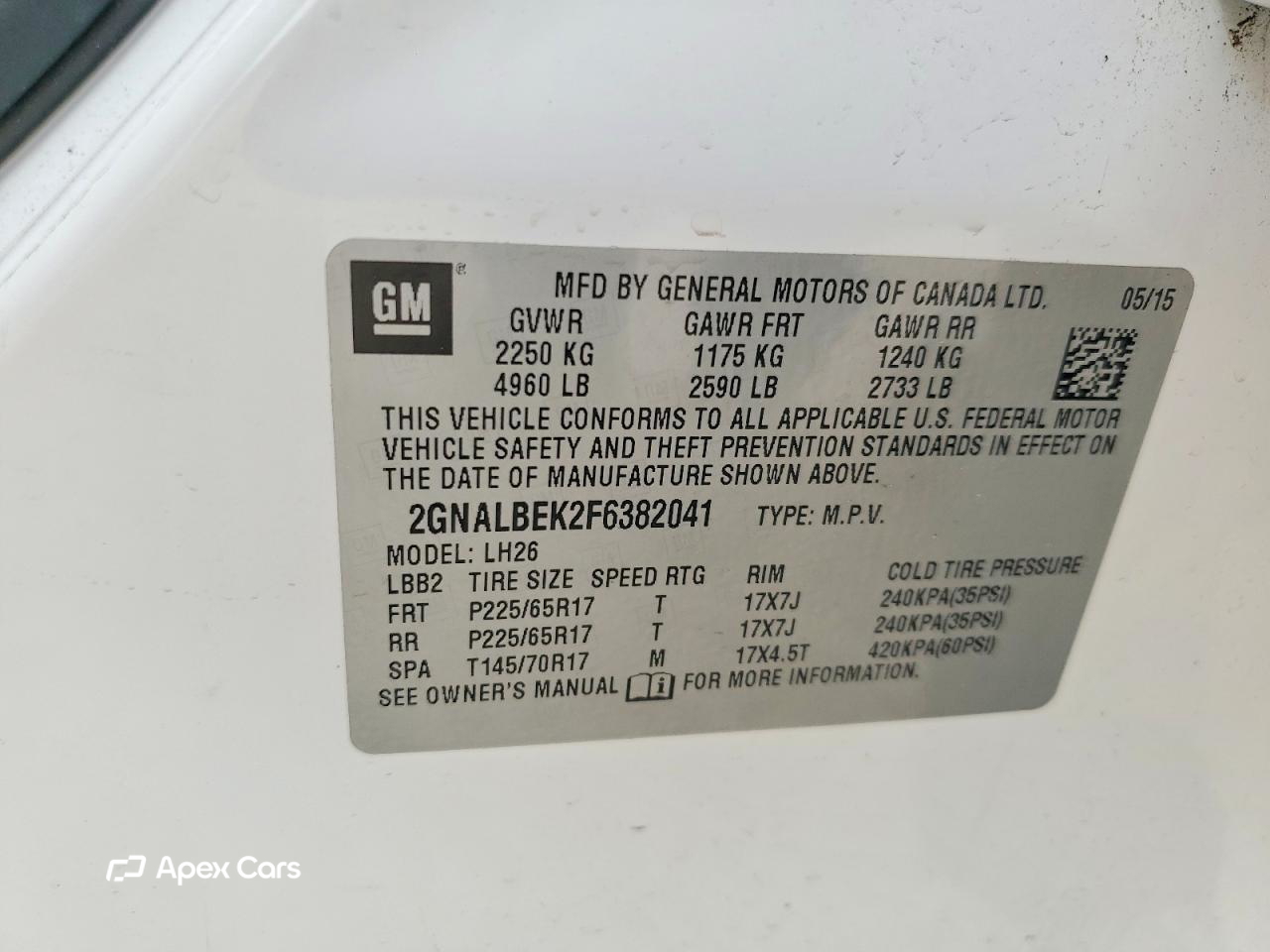 Chevrolet Equinox 2015