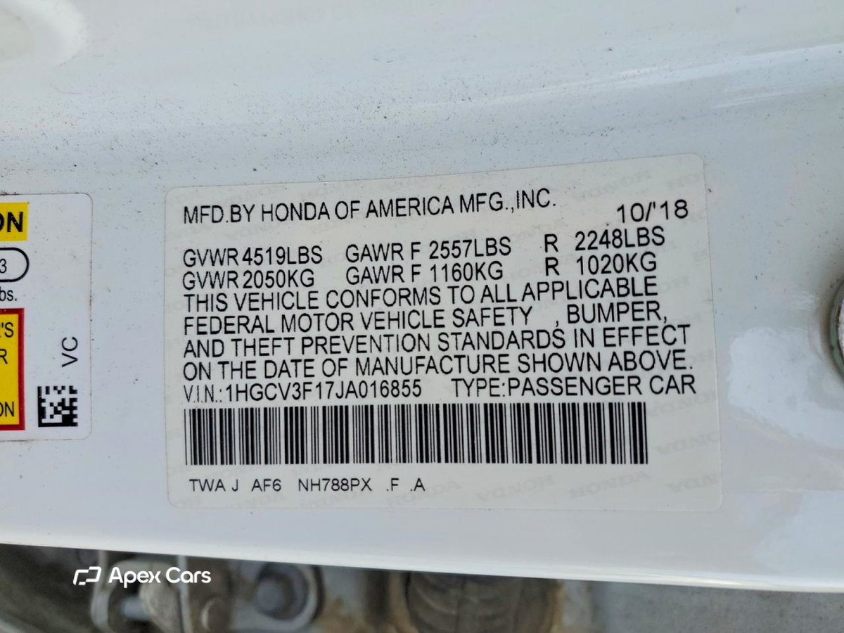 Honda Accord 2018