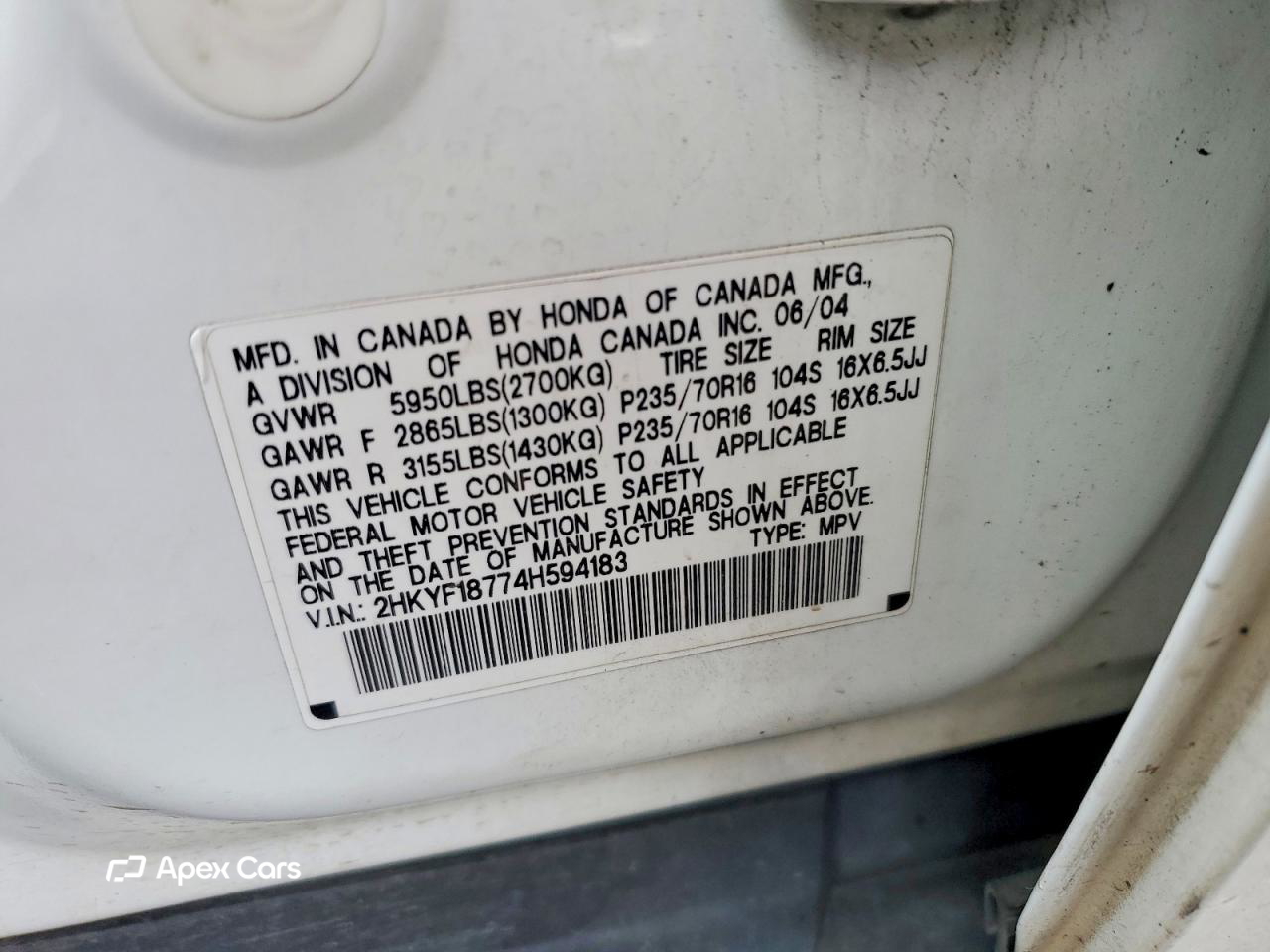 Honda Pilot 2004