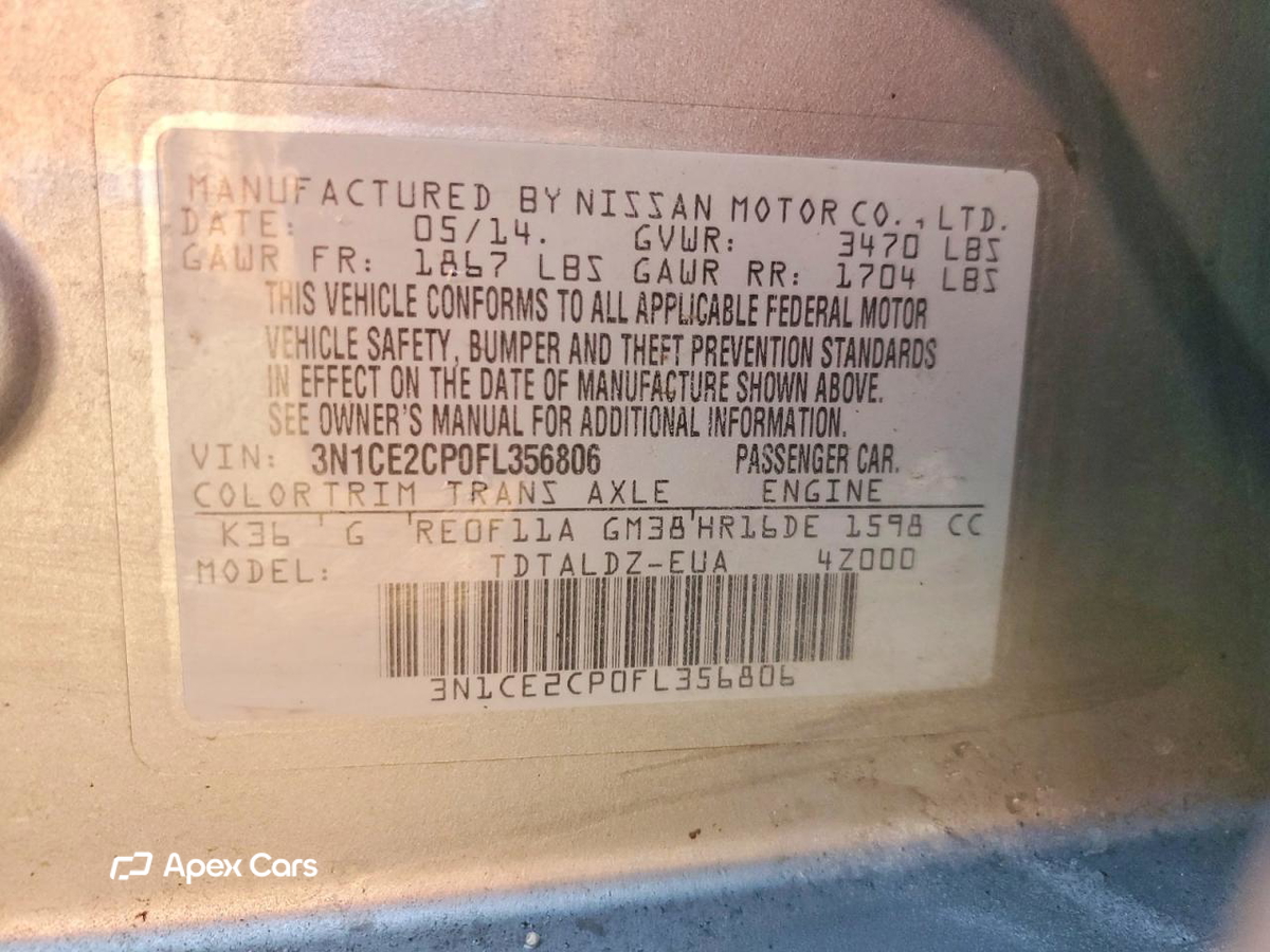 Nissan Versa 2015