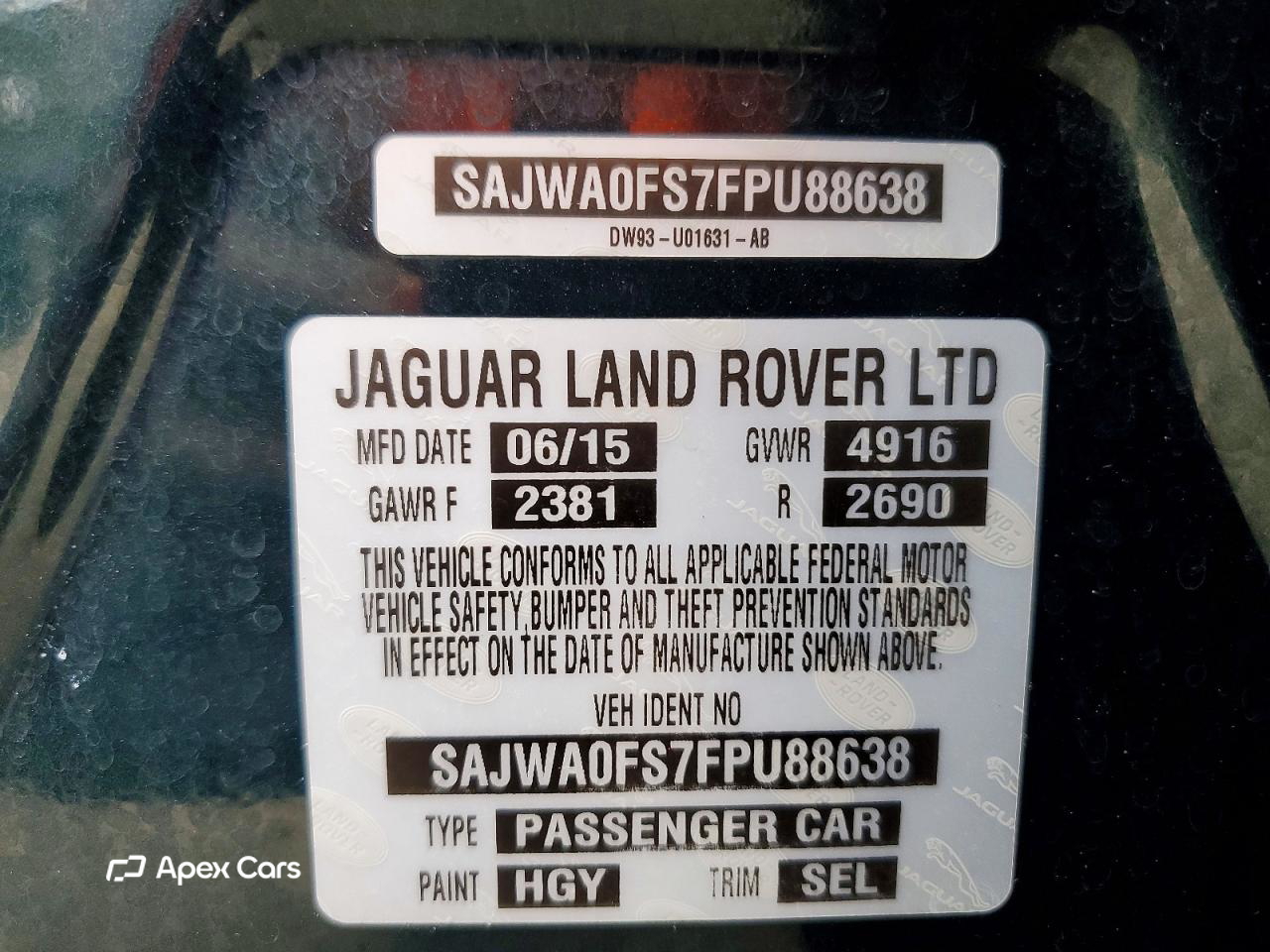Jaguar XF 2015
