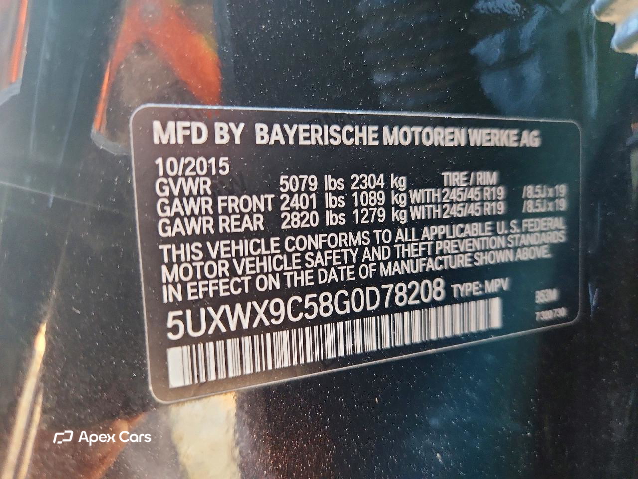 BMW X3 2016
