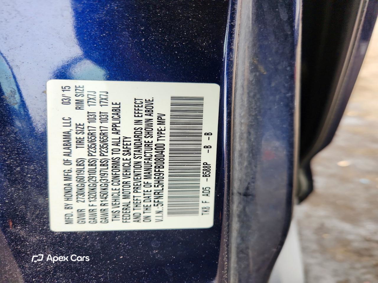 Honda Odyssey 2015