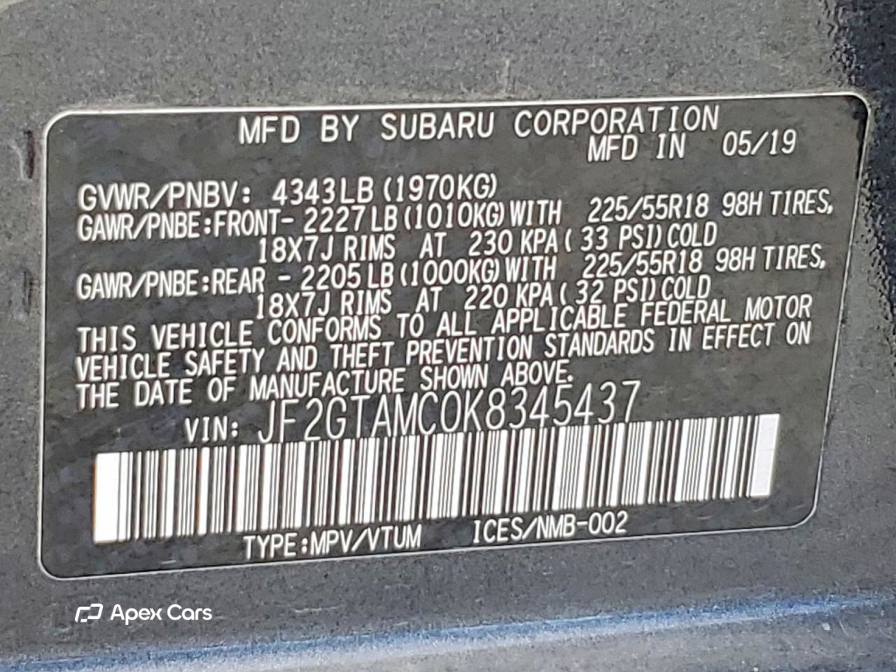 Subaru XV 2019