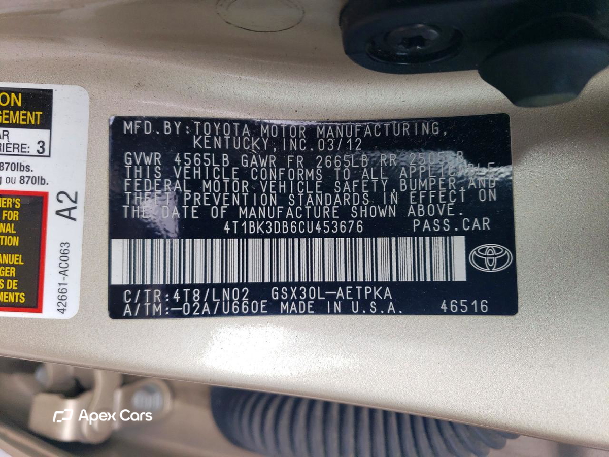 Toyota Avalon 2012