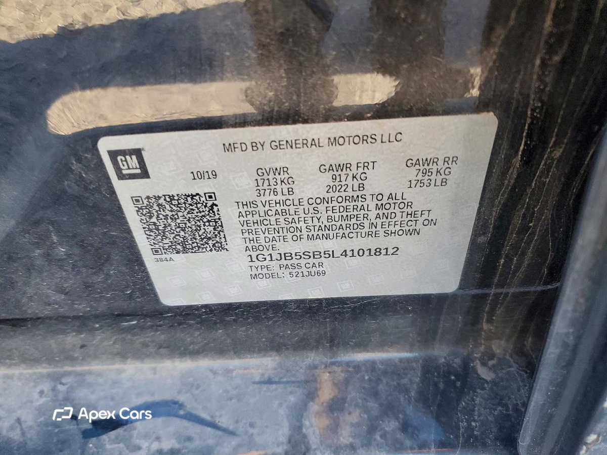 Chevrolet Sonic 2020