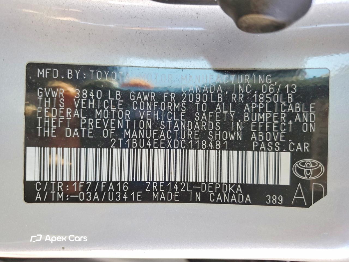Toyota Corolla 2013