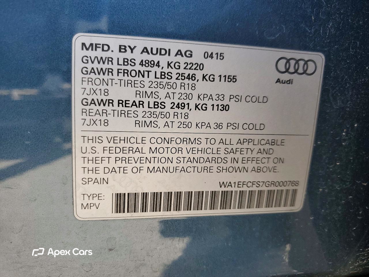 Audi Q3 2016