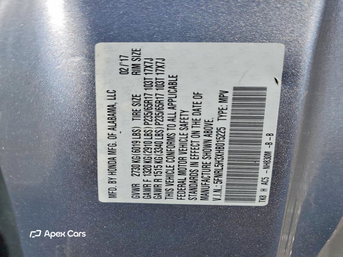 Honda Odyssey 2017