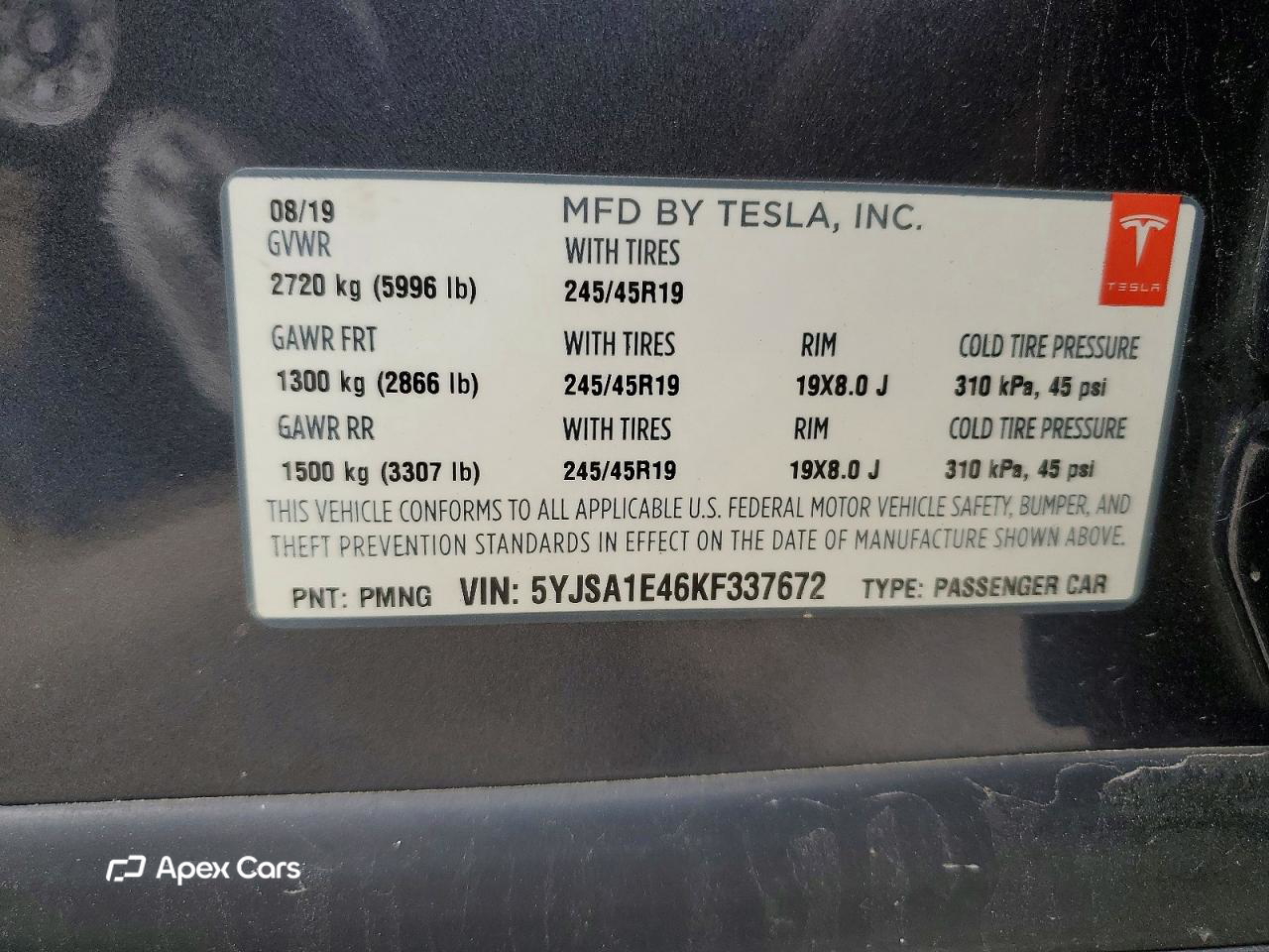 Tesla Model S 2019