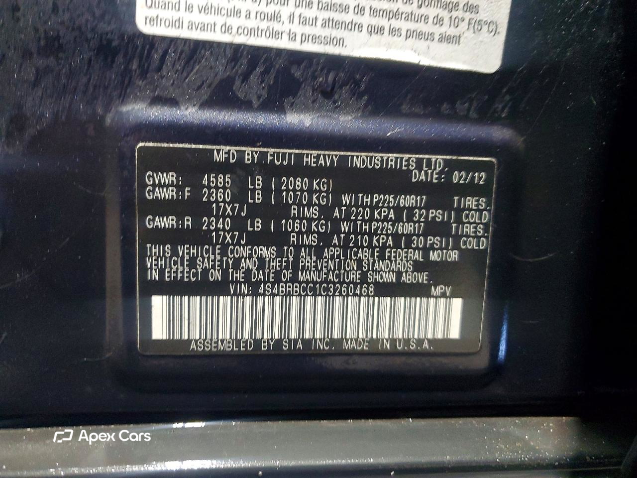 Subaru Outback 2012