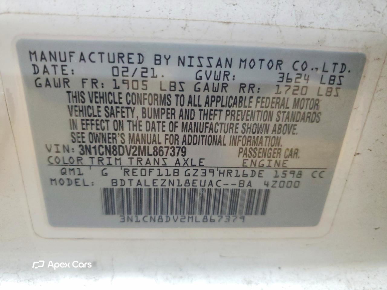 Nissan Versa 2021