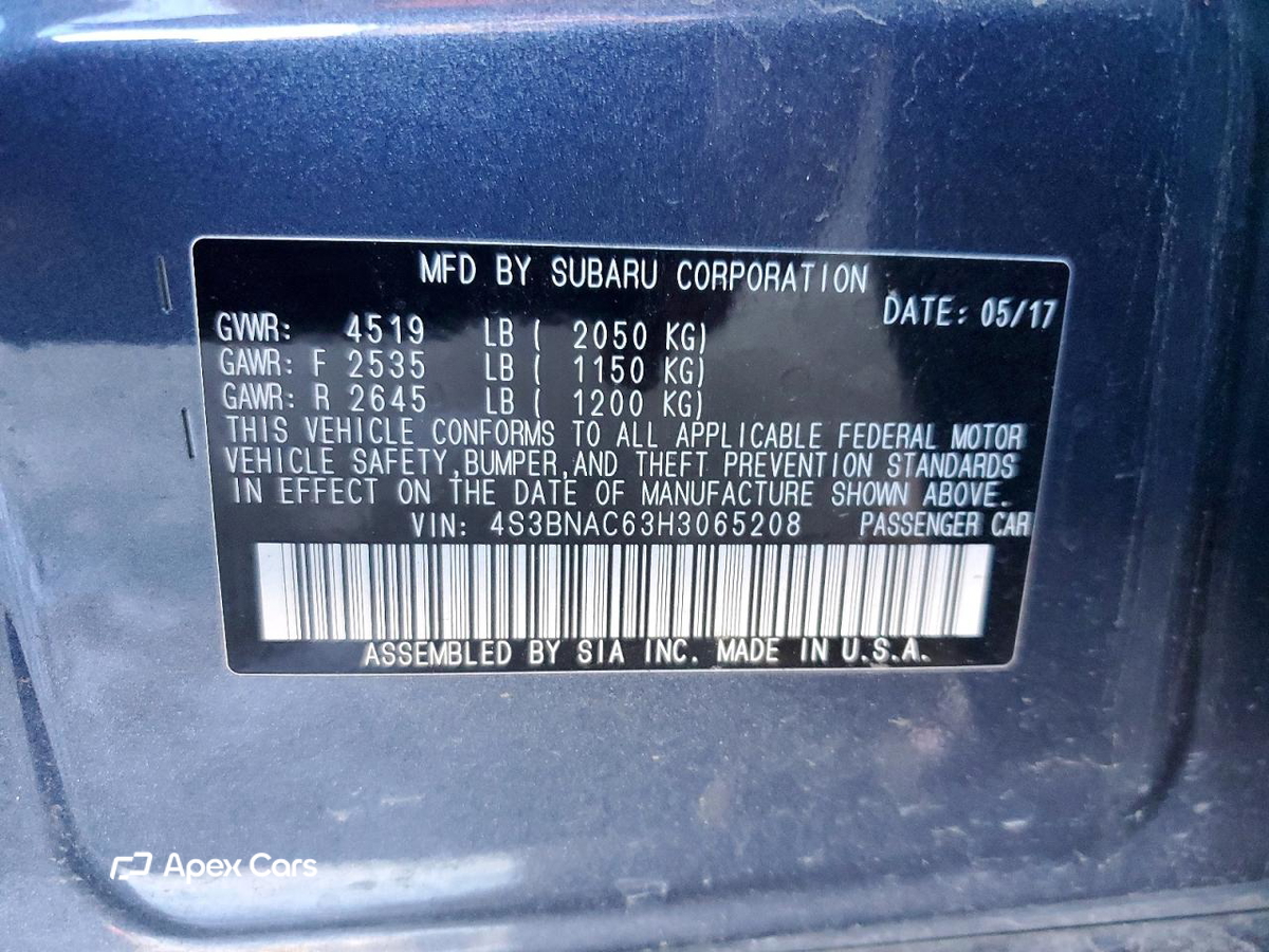 Subaru Legacy 2017