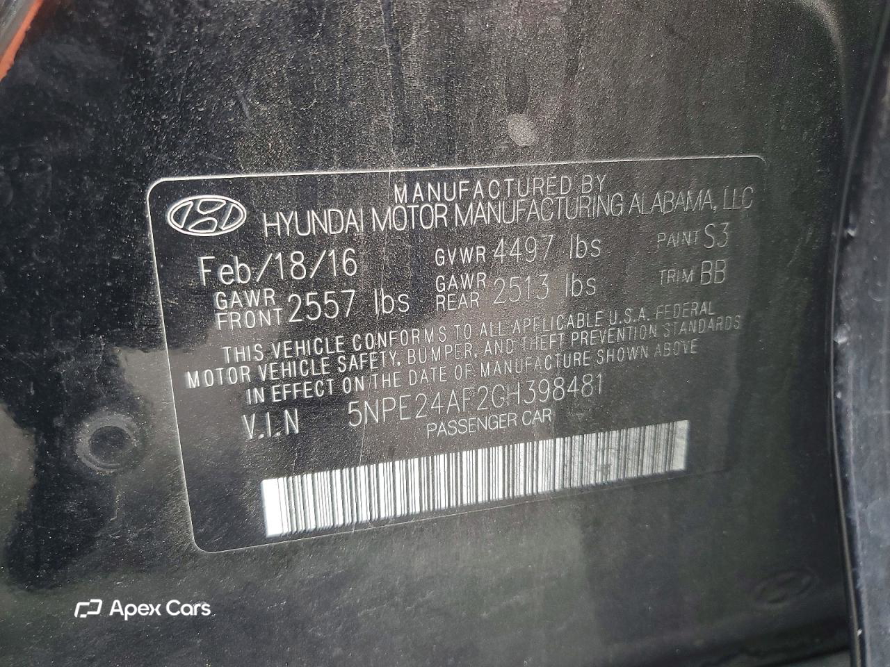 Hyundai Sonata 2016