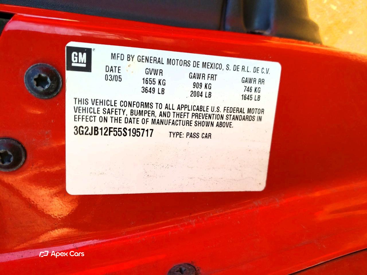 Pontiac Sunfire 2005