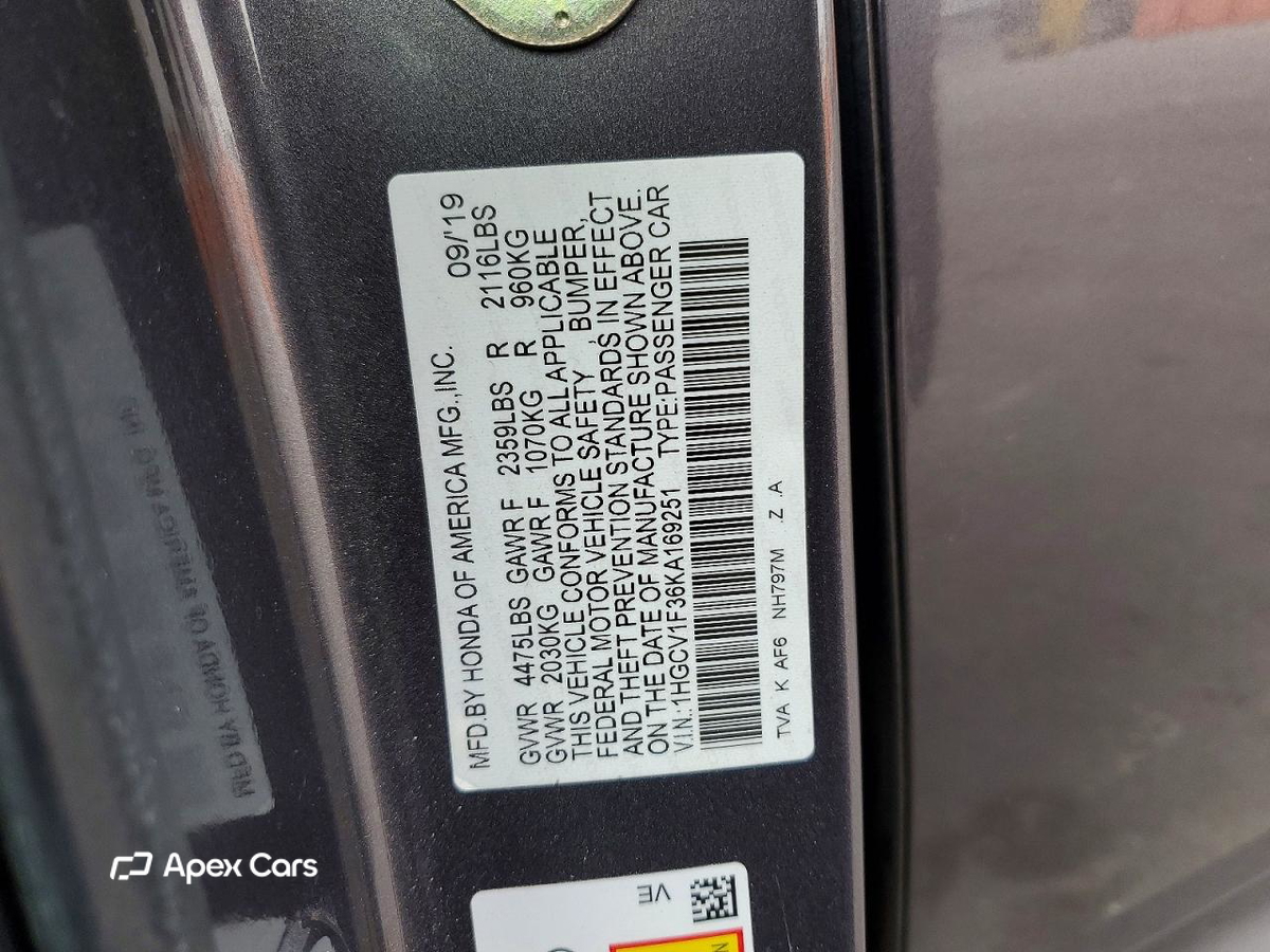 Honda Accord 2019