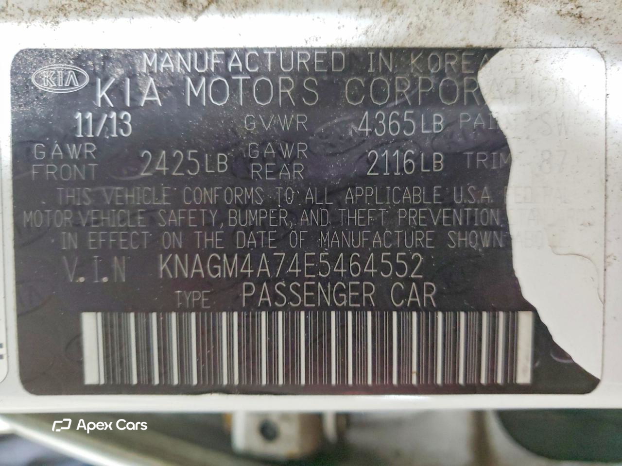 Kia Optima 2014