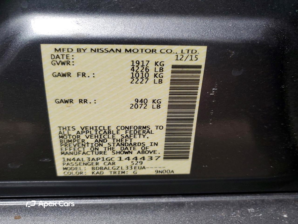 Nissan Altima 2016