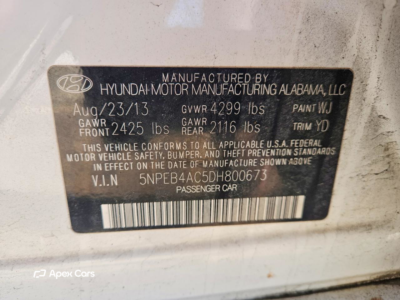 Hyundai Sonata 2013