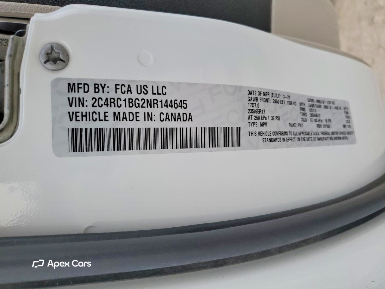 Chrysler Pacifica 2022