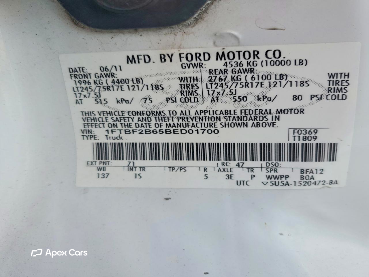 Ford F250 2011
