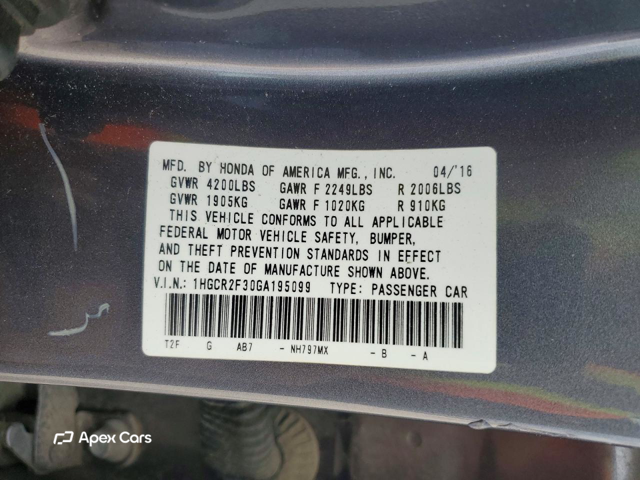 Honda Accord 2016
