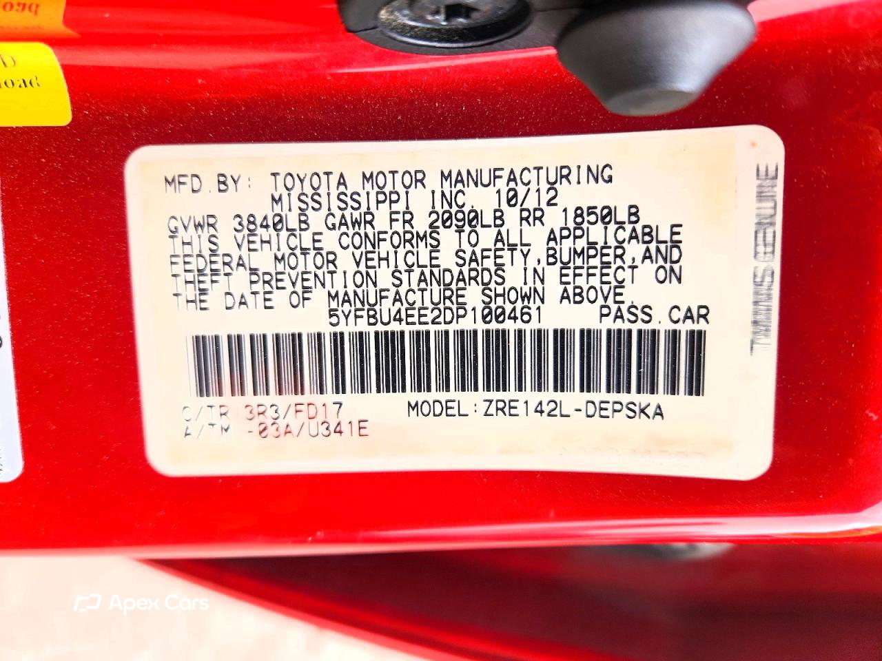 Toyota Corolla 2013
