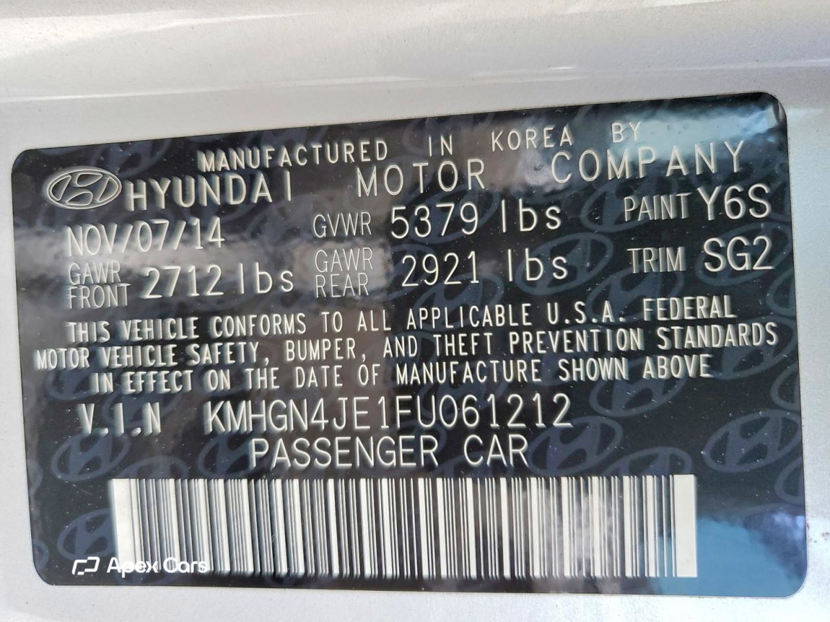 Hyundai Genesis 2015
