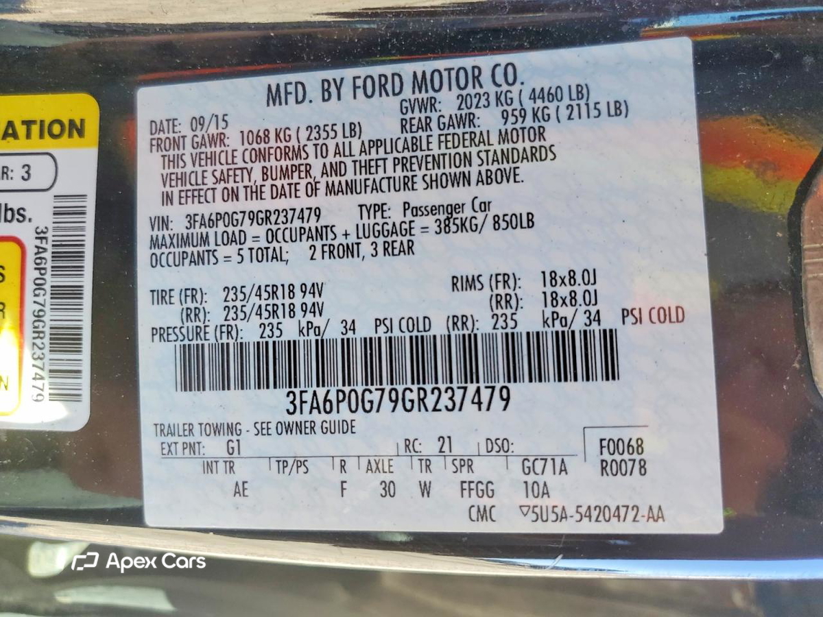 Ford Fusion 2016