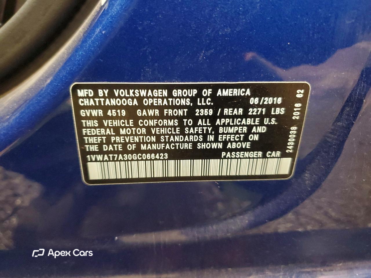 Volkswagen Passat 2016