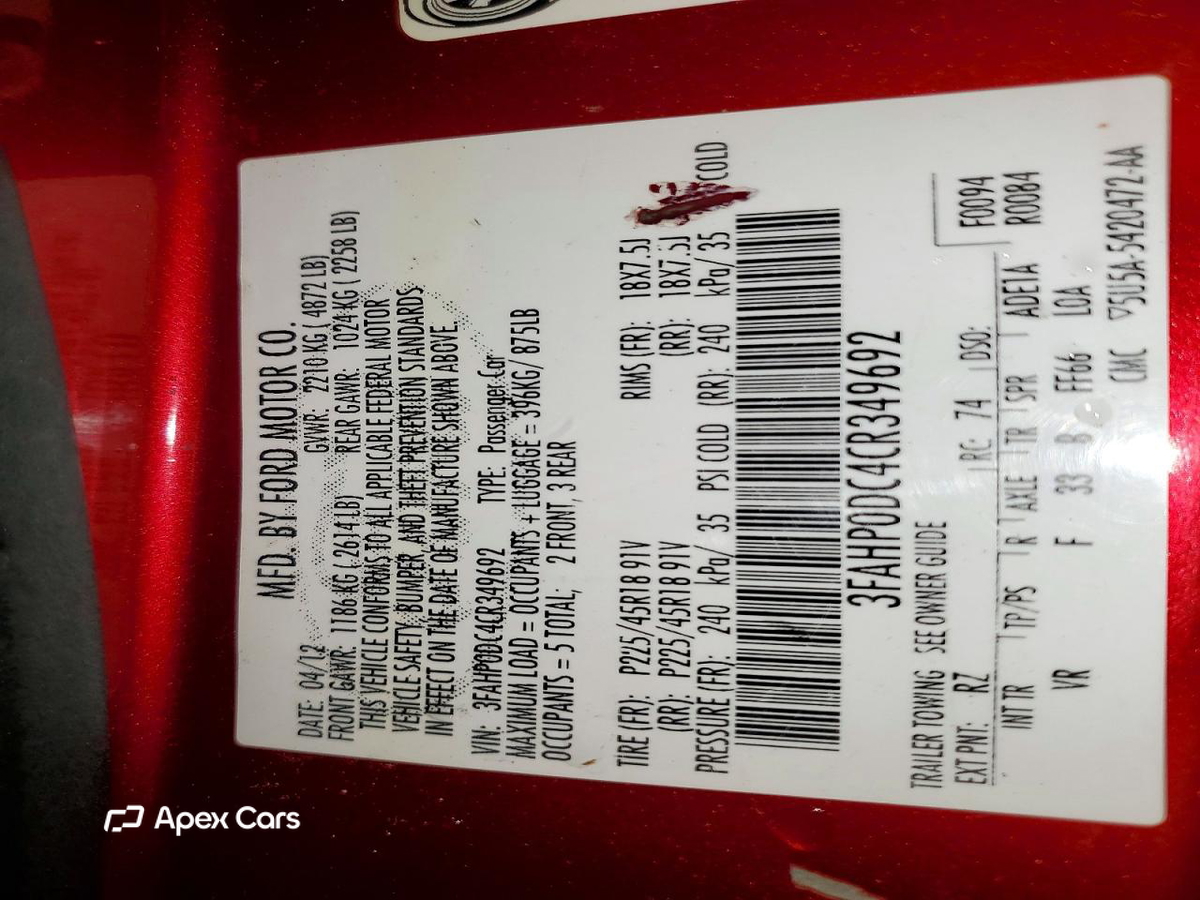 Ford Fusion 2012