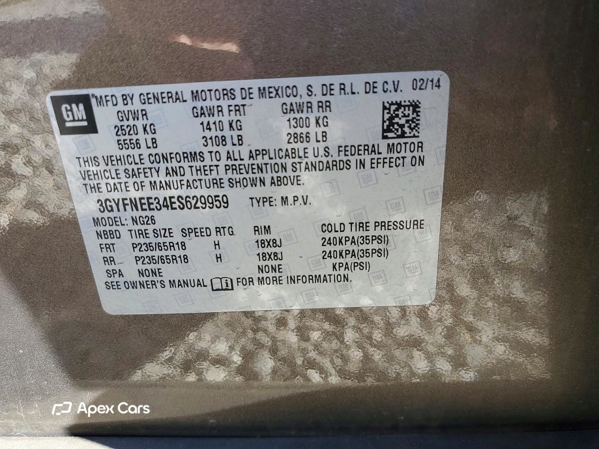 Cadillac SRX 2014
