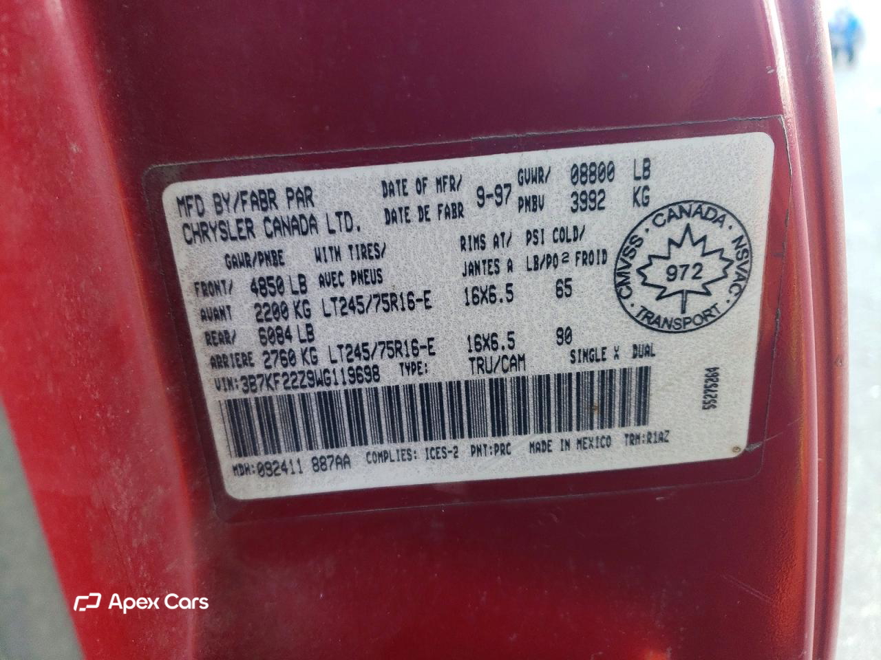 Dodge RAM 1998