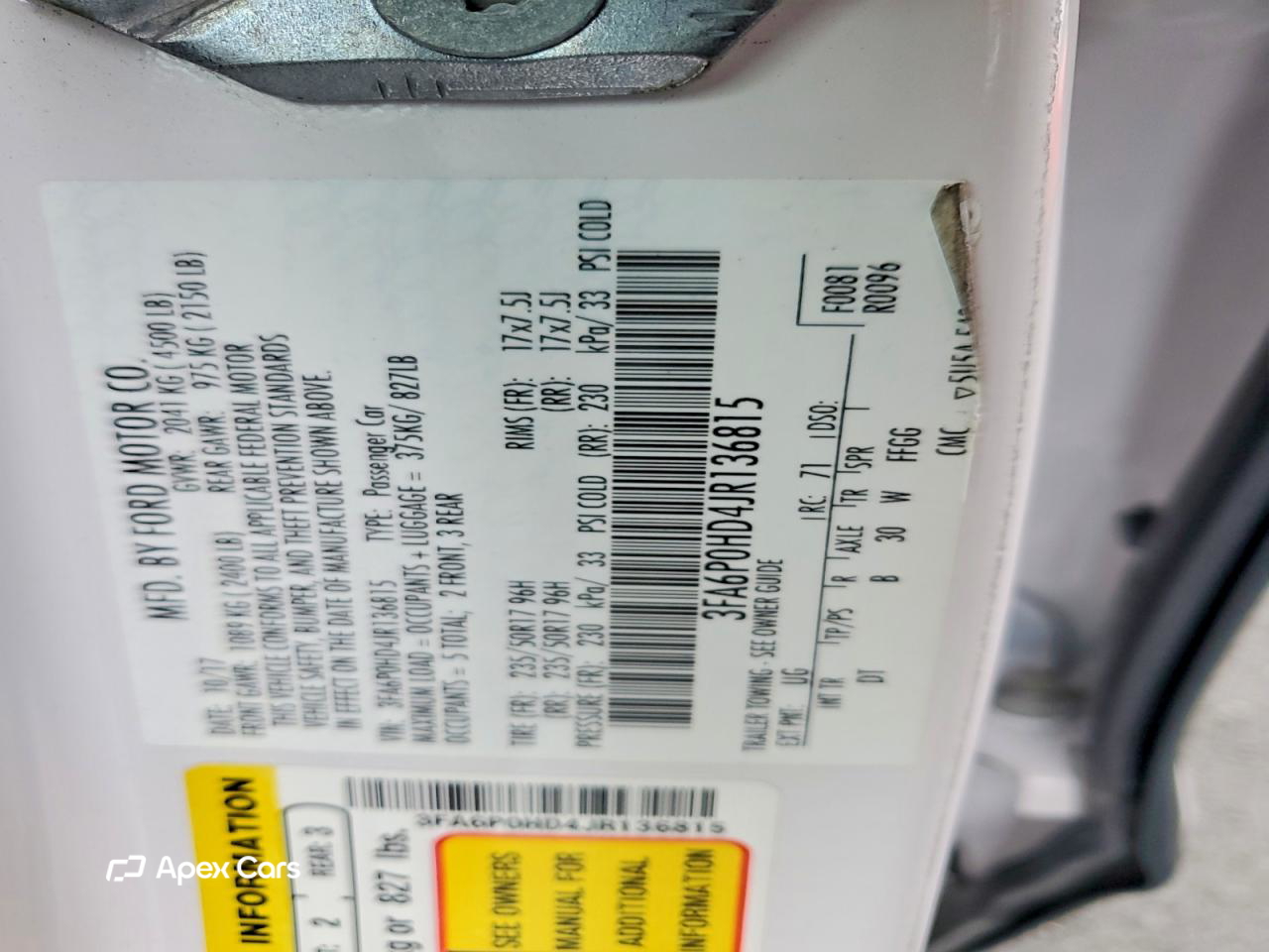 Ford Fusion 2018