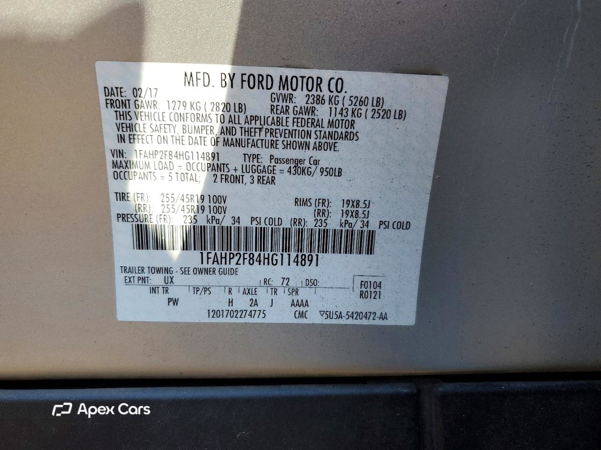 Ford Taurus 2017