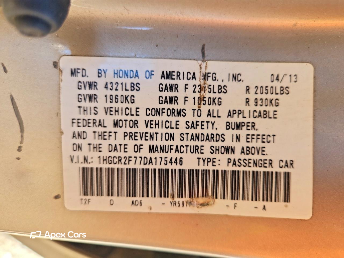 Honda Accord 2013