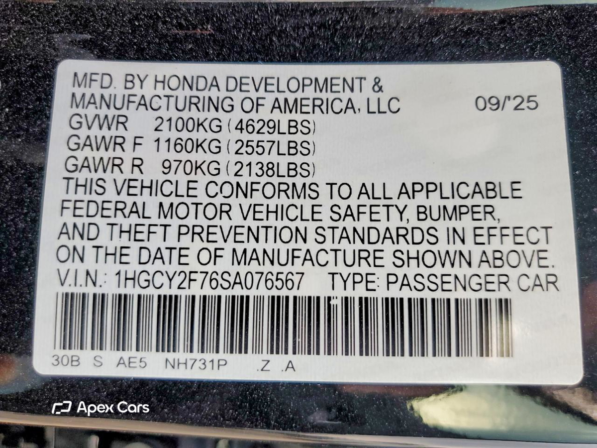 Honda Accord 2025