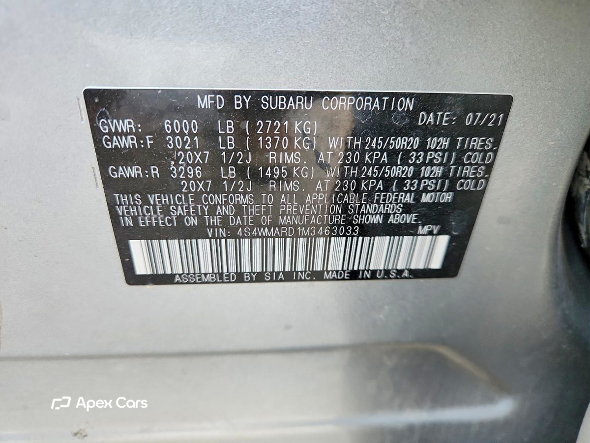 Subaru Ascent 2021