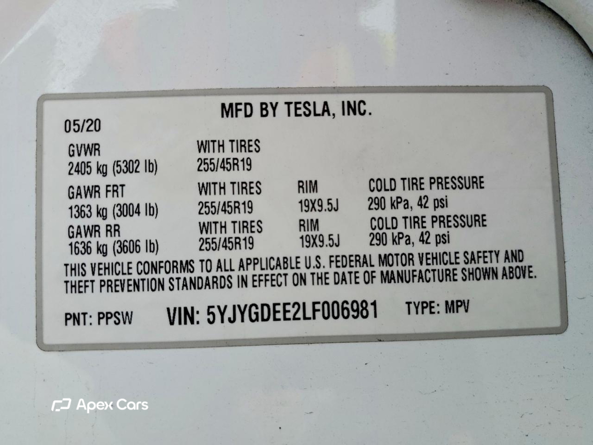 Tesla Model Y 2020