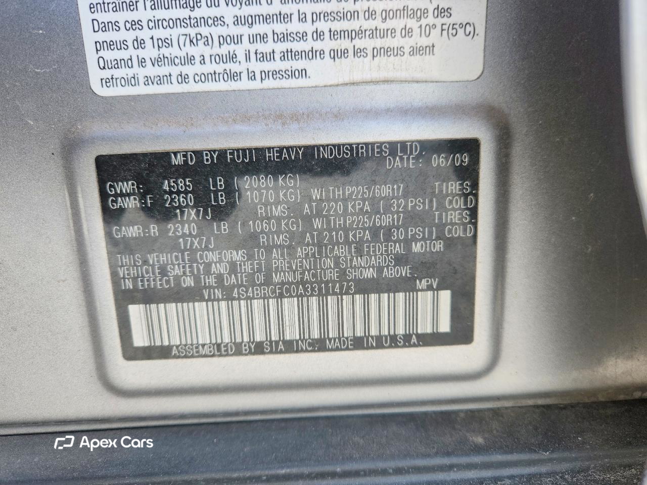 Subaru Outback 2010